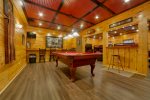 Lower Level Game Room with Pool Table & Foosball